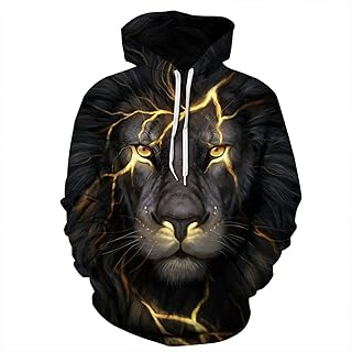 ISDF men's hoodies, unisex sweatshirt with lion graphics, 3D hooded sweatshirt for couples, elegant and relaxed long sleeve coat.. Discover shopping made simple with DIAYTAR NIGERIA's comprehensive platform and nationwide delivery service.