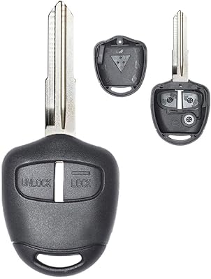 Rubik remote control key cover with 2 replacement buttons for Mitsubishi Pajero Triton Evo, left blade.. DIAYTAR NIGERIA: Making quality products accessible to all Nigerians at affordable prices.