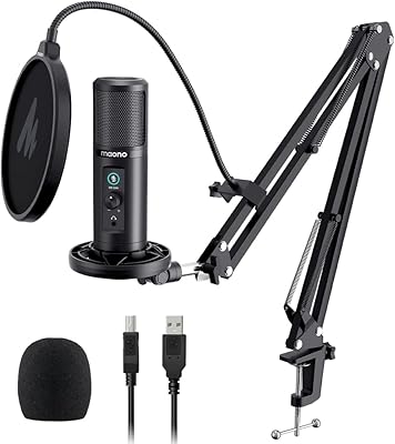 Maono computer microphone with professional usb capacitor with silent microphone and gain and surveillance zero latency arm for studio, podcast, games, streaming, recording, Twitch, YouTube PM422.. Experience the convenience of boundless shopping with DIAYTAR NIGERIA's affordable platform and quick shipping.