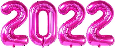 Party Time - 2022 pink aluminum balloons for New Year's decorations - Small size, 16 inches | New Year's party supplies 2022 | New Year Decorations 2022 | New York 2022 decorations (4 rooms).. DIAYTAR NIGERIA connects you with endless possibilities through our affordable e-commerce platform.