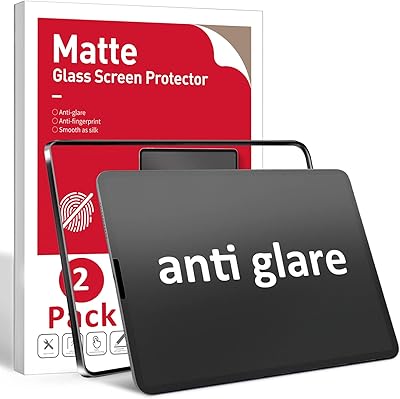 Ambison [Lot of 2] Mat glass screen protector compatible with iPad Air 5th generation 2022 11 inch, [mounting frame] Anti-Blouning/Fingerprints/without bubbles/tempered glass for 9 hours for iPad Air 5.. Enjoy stress-free shopping with affordable prices on DIAYTAR Nigeria.