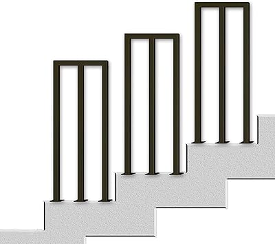 Mat Mat Mat Mat Mat Staircase Set in the shape of the Safety and the Black Villa Transitional Ramp for Outdoor and Interior Staircases (Size: 45 cm (1.5 ft)).. DIAYTAR NIGERIA promises affordability and variety with every purchase, delivered in 5-8 days.