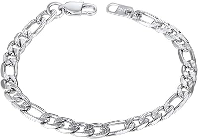Chain style bracelet Figureo for women and men, black stainless steel 18 carat gold plated, 6 mm width, available in 2 sizes 19 cm/21 cm.. DIAYTAR NIGERIA puts thousands of products at your fingertips with affordable prices and delivery within a week.