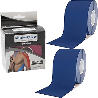 Sports kinesiology ribbon Elastic band roller resistant to water for support and muscle recovery quality sports band muscular muscle tapekinetic support for knee, shoulder and elbow 5 cm * 5 m 2 roller.. Experience budget-friendly shopping at DIAYTAR NIGERIA, Nigeria's premier online marketplace with quick delivery.