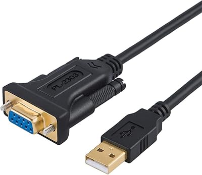 USB 2.0 to RS232 adapter with PL2303 chip, cable creation cable cable series, 3.3 USB 2.0 feet to RS232 female, DB9 for cash register, modem, scanner, digital cameras, CNC, 1 meter, black.. Discover a world of affordable shopping with DIAYTAR NIGERIA's vast marketplace delivered to you in days.