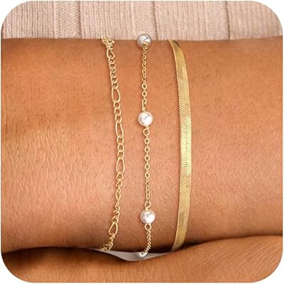 Golden bracelets for women, 14 -carat gold -plated gold -plated bracelet with elegant Cuban trombone, adjustable zigzag figaro chain bracelet, Gold jewelry set for women.. Transform your online shopping experience with DIAYTAR NIGERIA's affordable and diverse marketplace.