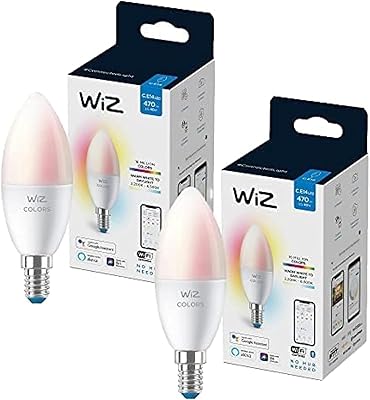 Ampoule intelligente led wiz color bougie c37 e14 470 lm, lot de 2.. DIAYTAR Nigeria: Great value, fast delivery, and endless options.