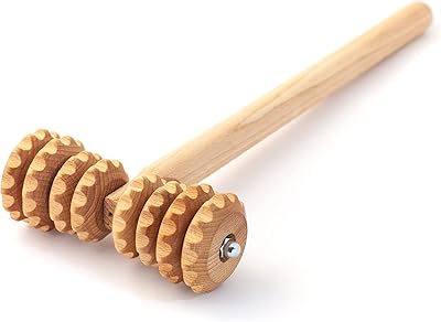 Tolly Accessories Masseur with anti-cellulite rollers in the shape of a wooden masseur 14 x 13 cm.. Shop with confidence at DIAYTAR NIGERIA, enjoying competitive prices and delivery within 8 days.