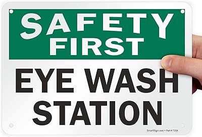 Smartsign legend "plastic panel, safety first position of the eye drop.. Your everyday shopping companion, DIAYTAR NIGERIA offers unbeatable value with nationwide delivery.