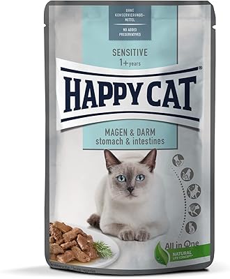 HAPPY CAT MES FOR SEND, CTOSEDS AND Sensitive intestines 85 g, Multicolor.. Join the movement — fast, affordable shopping only at DIAYTAR Nigeria.