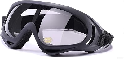 Chielor ski glasses, UV wind-and-and-thrust protection for Outdoor Sports CS Army, Airsoft military tactical glasses, snowmobiles, bicycle, motorcycle, basketball, safety glasses (black mount + gray lens).. Transform how you shop with DIAYTAR NIGERIA's vast selection and budget-friendly delivery options.