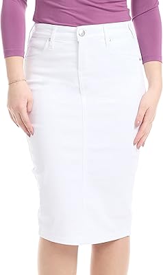 Soft extensible denim skirt for women - belly control - Miami.. DIAYTAR NIGERIA brings the joy of affordable shopping to your fingertips with delivery in less than 8 days.