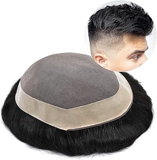 Toupet for men, Human hair replacement system, real men's wigs, postage with natural hair system, fine black mono npu unit for men, natural color (black 1b, 7x9).. Discover shopping reimagined with DIAYTAR NIGERIA's extensive catalog and 5-8 day delivery service.