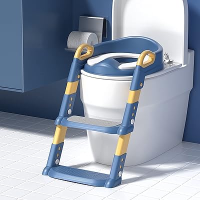 Foldable training seat with adjustable height with step resistant to the splash resistant toilet.. With DIAYTAR Nigeria, your wishlist becomes reality, fast.