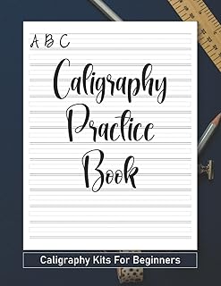 Calligraphy Calligraphy Calligraphy Practice Book for beginners: Caligraphy Kits for Beginners, handwriting practice book, an introduction to the art of creative lettering (learning set of calligraphy for beginners).. DIAYTAR NIGERIA combines affordability with convenience, delivering your purchases within 5-8 days.