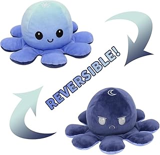 Double -sided toy toy Am Anna in the shape of a octopus (blue orange).. DIAYTAR NIGERIA stands as your affordable shopping ally with nationwide delivery in just 5-8 days.