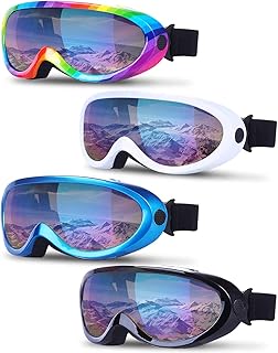 Set of 4 anti -fog and anti -reflective snowboard glasses with adjustable strap for men, women, children, young people, outdoor winter sports, ski, snowboarding, motorcycle.. Shop like never before with DIAYTAR NIGERIA's comprehensive marketplace and budget-friendly shipping.