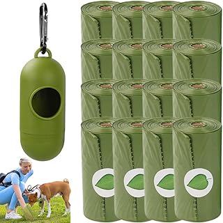 GOODERN 16 Rolls of canine droppings with dispenser, 240 large canine droppings, biodegradable dog droppings bag, anti-leak portable bags for animal shifts, environmentally friendly waste bags, catal bags for cats.. Explore a world of choices with DIAYTAR NIGERIA's vast catalog and budget-friendly nationwide shipping.