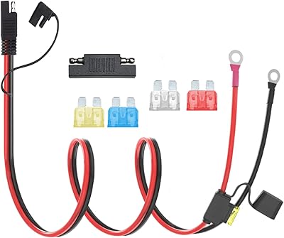 Ayecehi 10AWG SAE 3.3 feet SAE connector cable to bundle of toric seal with protective fuse 10A 15A 25A for safety, quick disconnection plug with 2 pins, SAE SAE CORRICAL CABLE FOR SOLVE SOLO SOLO.. Shop from anywhere in Nigeria with DIAYTAR's extensive selection and budget-friendly shipping options.