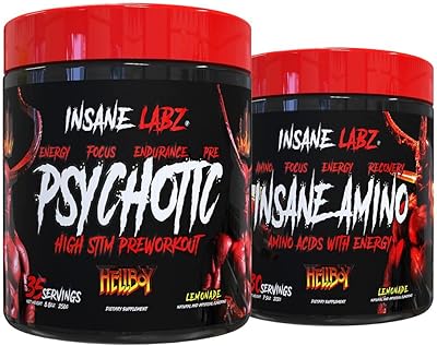 Hellboy pre-training kit of Ensign Labs and BCAA Crazy Aminos, increases muscle mass, strength, concentration and recovery time, lemon juice.. Shop with confidence at DIAYTAR NIGERIA, offering thousands of products with budget-friendly shipping.