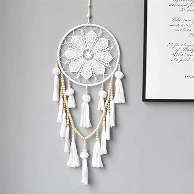Pampilles wall decoration handmade with pearls - Large bohemian wall decoration for house decoration (white).. Discover the convenience of DIAYTAR NIGERIA's vast e-commerce platform with delivery in just 5-8 days.