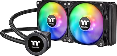 Liquid processor cooler Thermaltake Flowey Ultra 240 RGB - All -in -one liquid cooling system, LCD water block 2.1 " - Black.. DIAYTAR NIGERIA delivers on every promise with our affordable prices and nationwide delivery service.