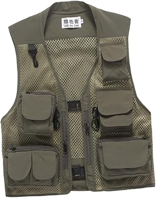 Vanzac men summer tank top in nylon Multi-pocket vest Outdoor climbing vest men blue feet fishing vest.. DIAYTAR NIGERIA: Your affordable gateway to thousands of products delivered promptly nationwide.