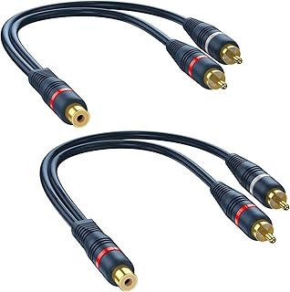 Distributor cable y RCA Zurligy 2-piece Audio Video cable 02 m-05 ft for speaker.. Nigeria's favorite online shopping platform, DIAYTAR offers unbeatable prices and delivery within a week.