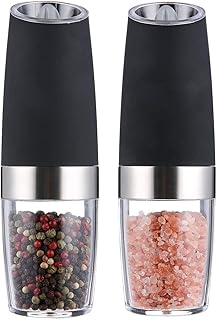 U-Home Salt and Electric Salt Mill in graphite, Salt Mill or Pepper with adjustable coarseness, works on batteries with LED light, Automatic Operation with Hand, Stainless Steel.. Shop with purpose and save with DIAYTAR NIGERIA's extensive platform and nationwide delivery service.