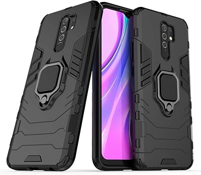 Fan ting durable and anti -shock protective cover with support for Xiaomi Poco M2 - Black.. Shop with ease at DIAYTAR NIGERIA and enjoy our extensive product range delivered at affordable rates.