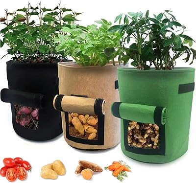 Danfino potato culture bags gardening bags for carrot and vegetable tomatoes with handles.. DIAYTAR NIGERIA transforms online shopping with competitive prices and dependable nationwide delivery.