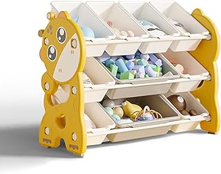 Okooz® Luxury Multi-Boast Multi-Boasts Organizer for children with storage boxes, toy chests and toy storage in blue and pink (yellow).. You deserve better shopping — choose DIAYTAR Nigeria today.