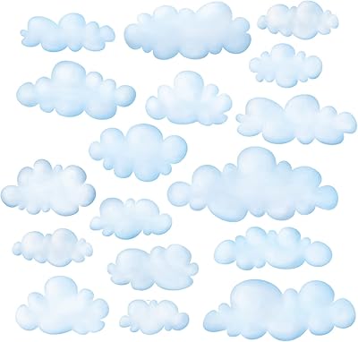 Decoall Clouds Design Wall Stickers for children DS-8030, removable wall stickers for children's bedrooms, bedroom, living room (size s).. DIAYTAR NIGERIA delivers value, variety, and convenience with our nationwide 5-8 day shipping.