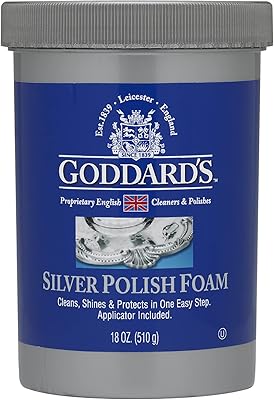 Silver polishing foam Goddard's - Silver jewelry cleaner for antiques, accessories, embellishments and more - Silver cleaner for silverware protection - dissolving for jewelry with applicator sponge (18 oz).. Discover the joy of online shopping with DIAYTAR NIGERIA's budget-friendly prices and reliable shipping.