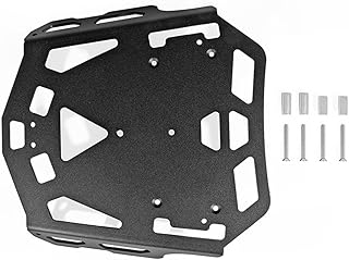 Aluminum rear luggage rack for Triumph Tiger 800 motorcycles, black.. DIAYTAR NIGERIA: Your one-stop e-commerce destination with affordable prices and nationwide delivery in 5-8 days.