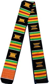 African shawl Kente graduation, Kente woven scarf, graduation shawl, African coral scarf, red, green, orange, one -sized size.. Great deals and fast delivery — the DIAYTAR Nigeria guarantee.