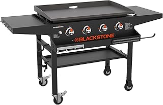 Blackstone 1984 Original 36 "Front support, lateral support and magnetic strip, very resistant flat -resistant grill station for kitchen, campsite and exterior, black.. Your shopping dreams realized through DIAYTAR NIGERIA's affordable platform with reliable delivery times.