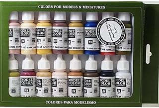 Set of matching acrylic paintings Vallejo Model Color for the face and skin (package of 16), 17 ml.. Shop across boundaries with DIAYTAR NIGERIA's comprehensive catalog delivered nationwide at budget rates.