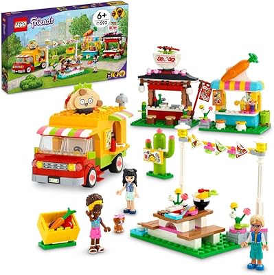 Lego Friends 41701 Street Food Market; A new set of construction and food toys that encourages imagination during the game, includes Emma and the cat and is suitable for gifts for children aged 6 and over (592 pieces).. DIAYTAR NIGERIA promises affordability and variety with every purchase, delivered in 5-8 days.
