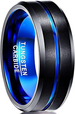 Tungsten ring for men and women, size 4/6/8/10 mm black/blue/gold/rose/silver gold, alliances with beveled edges engraved with the sentence i love you, size 4 to 17.. Your comprehensive marketplace awaits at DIAYTAR NIGERIA with affordable prices and reliable delivery times.
