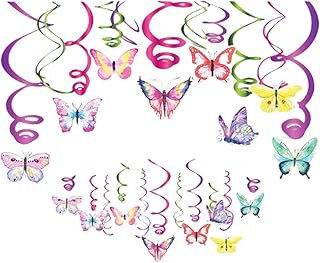 Turbillons hanging butterfly, butterfly party supplies for birthday party decorations, baby shower, aluminum ceiling ribbons for wedding birthday party decorations.. DIAYTAR NIGERIA: Your affordable marketplace with reliable 5-8 day shipping across Nigeria.