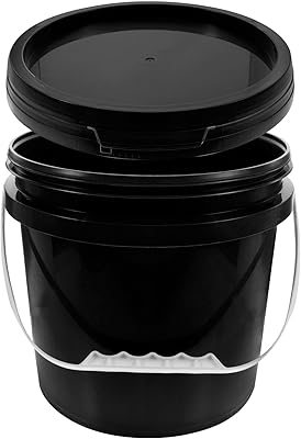 Bulphist in Osalade 5L plastic paint with lid and handle, multi -purpose painting storage containers for art and craft projects.. DIAYTAR NIGERIA stands as your affordable shopping ally with nationwide delivery in just 5-8 days.
