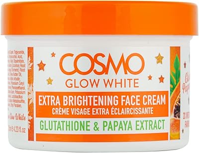 Cosmo Glow White extra lightening face cream 125 ml | Glutathione and papaya extract | deeply moisturizing face cream | Rich in antioxidant | for unisex.. Great products, lower prices, fast delivery — DIAYTAR Nigeria has it all.