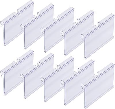 50pcs Price lathe in transparent plastic wire retail label holder label display of goods goods display for supermarket (6x4.2cm).. DIAYTAR NIGERIA: Making quality products accessible to all Nigerians at affordable prices.
