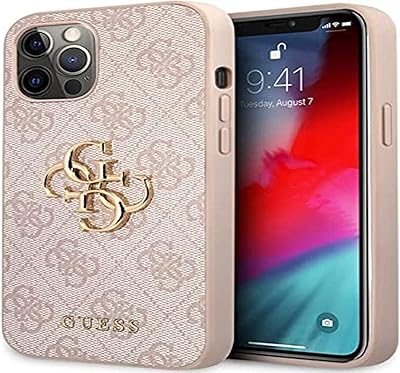 CG Mobile. Rigid Polyurethane 4G polyurethane protective shell with large metal logo, compatible with iPhone, shock absorption and fall protection, suitable for official iPhone (iphone 12/12 pro (6.1 inch), pink).. DIAYTAR NIGERIA brings affordable shopping to every Nigerian home with delivery in just 5-8 days.