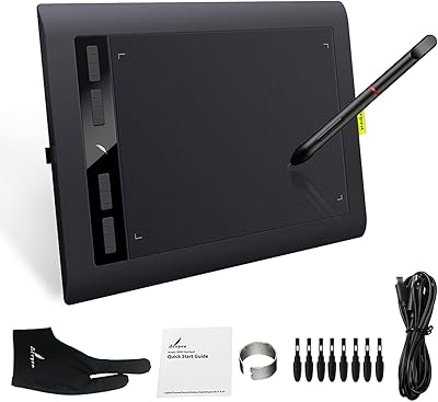 Animation tablet, AP1060 Professional 10 * 6 inches Art Digital Graphics Drawing Tablet Pad Board Kit with 8192 8192 Pressure levels 8 Express Pressure Compatible with Windows 10/8/7 &.. Your digital shopping companion, DIAYTAR NIGERIA offers exceptional value with delivery in less than 8 days.