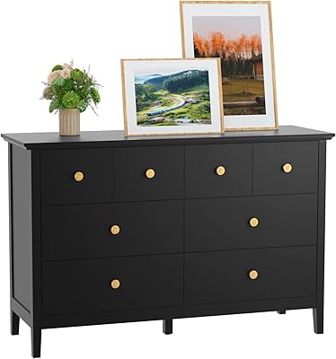 Novamaison black wardrobe, 6 -drawer bedroom chest of drawers, modern wardrobe with robust frame, large rustic wooden chest for living room, desk and closet.. DIAYTAR NIGERIA delivers what matters - quality, affordability, and prompt nationwide shipping.