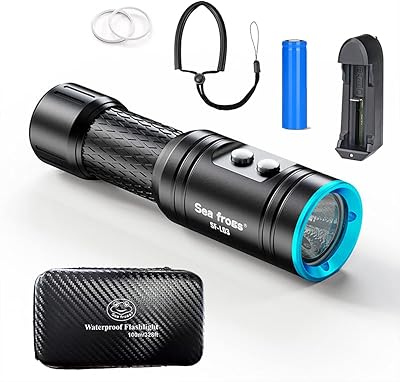 Electrongeek Sea Frogs IPX8 diving lamp, high light pocket lamp 1000 lumens, 100 meters deep, waterproof.. DIAYTAR NIGERIA brings retail convenience to your screen with affordable prices and dependable shipping.