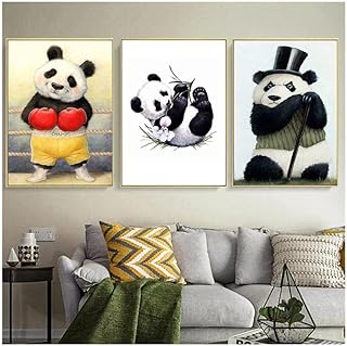 Fmeyart 3 pieces cute panda wall art print bamboo animals poster.. DIAYTAR NIGERIA: Making online retail accessible to all with affordable nationwide shipping.