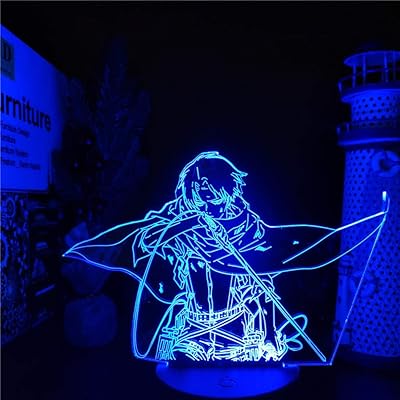3D lamp Levi Ackerman Anime Levi Ackerman False night light attack on Titan Gift Chamber Changing Color Lamp Lamp Lamp Lamp Bureau.. DIAYTAR NIGERIA brings the marketplace home to you with affordable prices and delivery in 5-8 days.